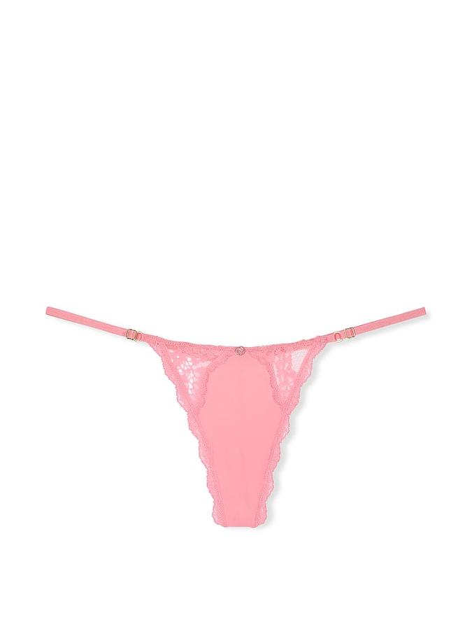 Lace-Trim Adjustable V-String Panty image number 2