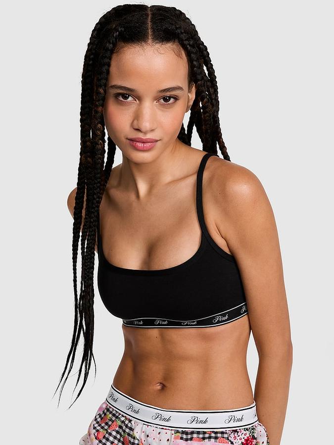 Cotton Scoop Bralette