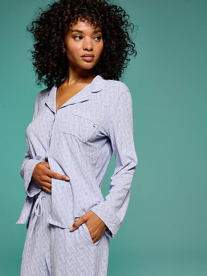 SoSoft&trade; Modal Long Pajama Set image number 3