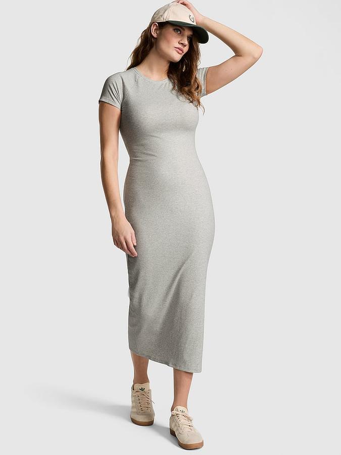 Contour Ribbed Midi Dress image number 0