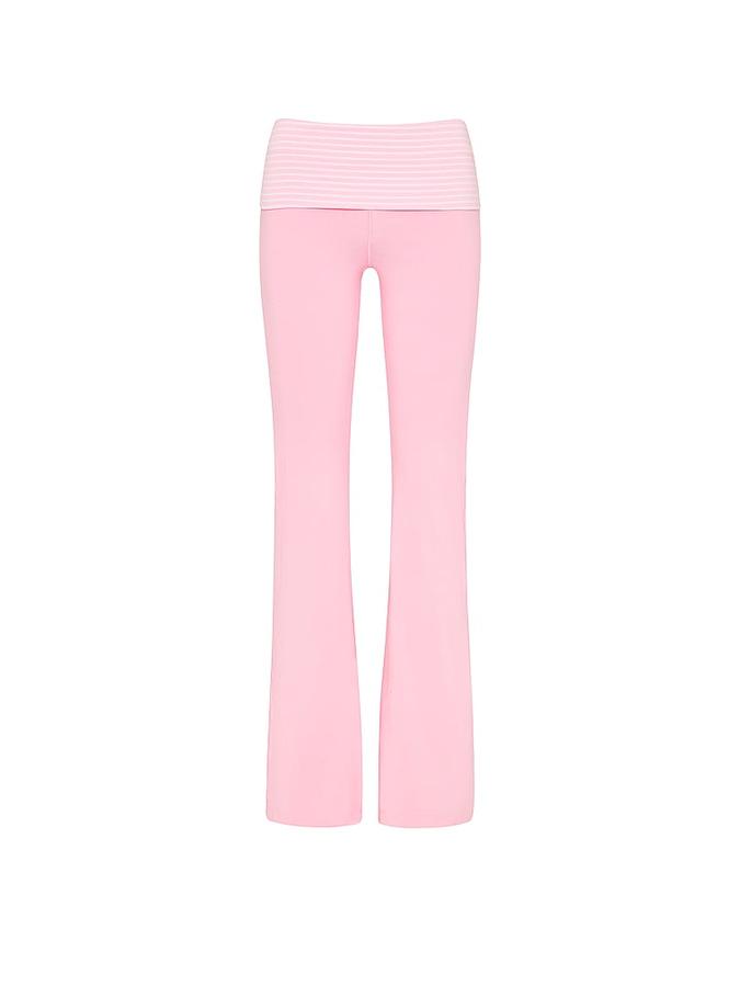 All-Day Cotton&trade; Foldover Flare Leggings image number 2
