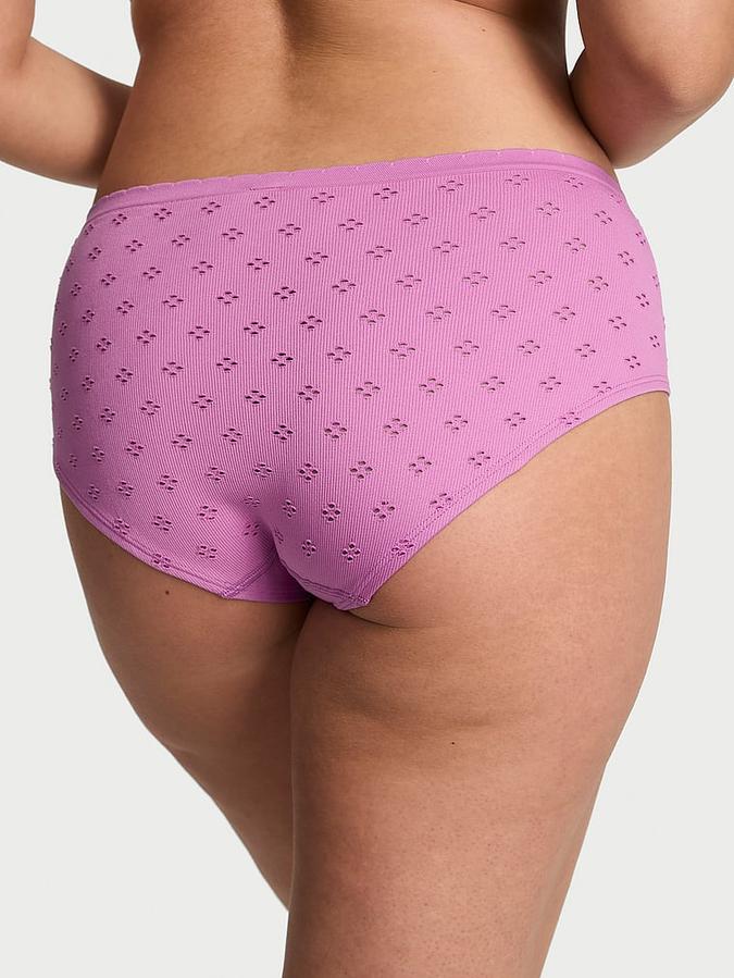 Seamless Eyelet Hiphugger Panty