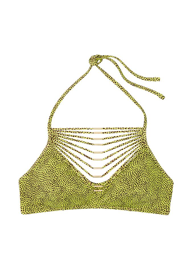 VS Archives Strappy Hardware Halter Bikini Top image number 2
