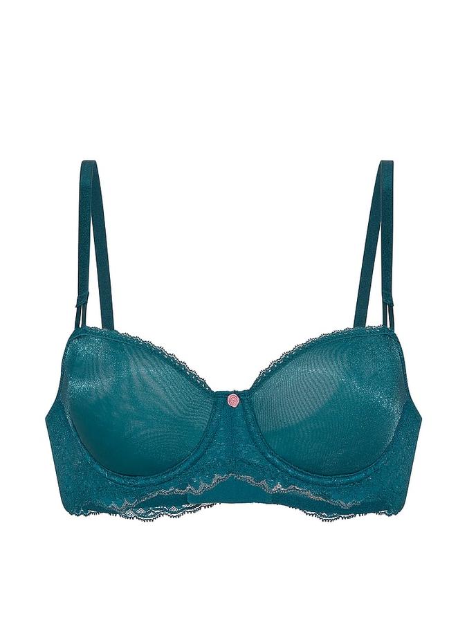 Wicked Sheer Shimmer Unlined Balconette Bra image number 2