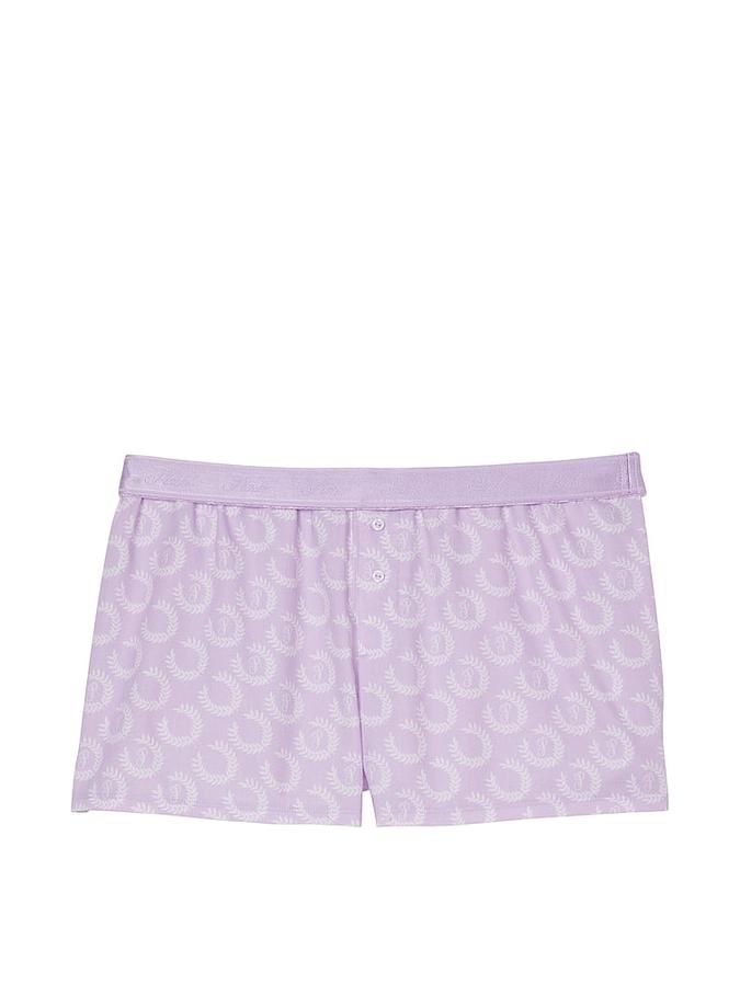 Flannel Boxy Pajama Shorts image number 2
