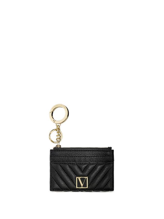 The Victoria Card Case Keychain Black image number 3