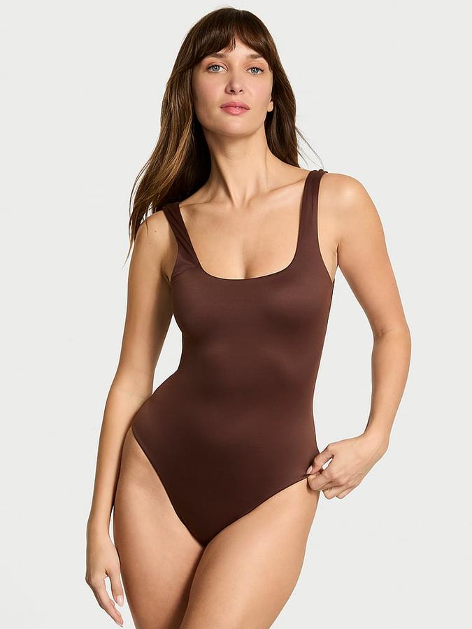 Bodywear by Victoria's Secret with FeatherSoft™ Innovation Square-Neck Tank Bodysuit image number 0