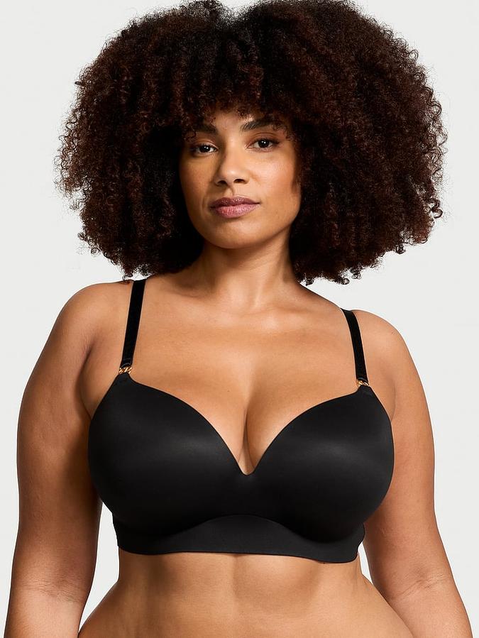 Smooth Wireless Push-Up Plunge Bra image number 0