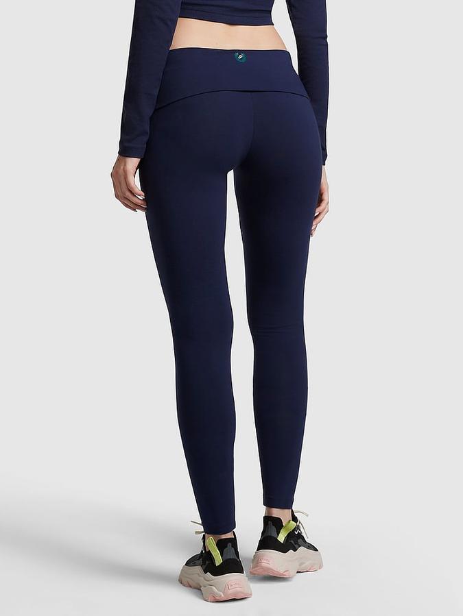 Cotton Mid-Rise Foldover Leggings image number 1