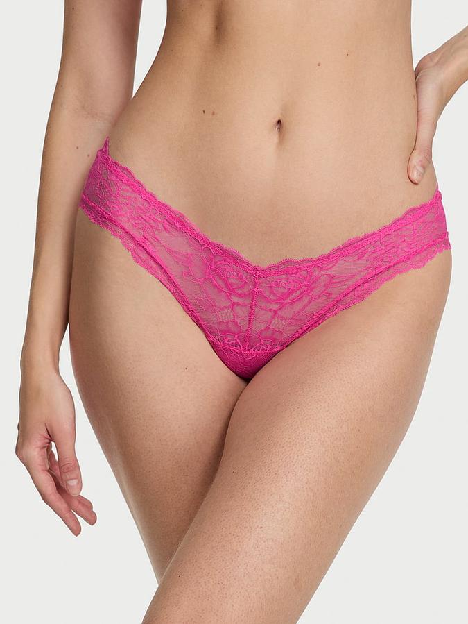 Rose Lace High-Leg Cheeky Panty image number 0