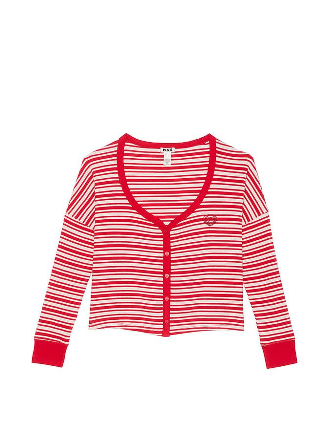Thermal Boxy Cardigan image number 2