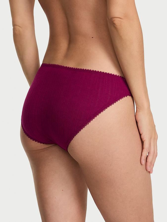 Stretch Pointelle Bikini Panty image number 1