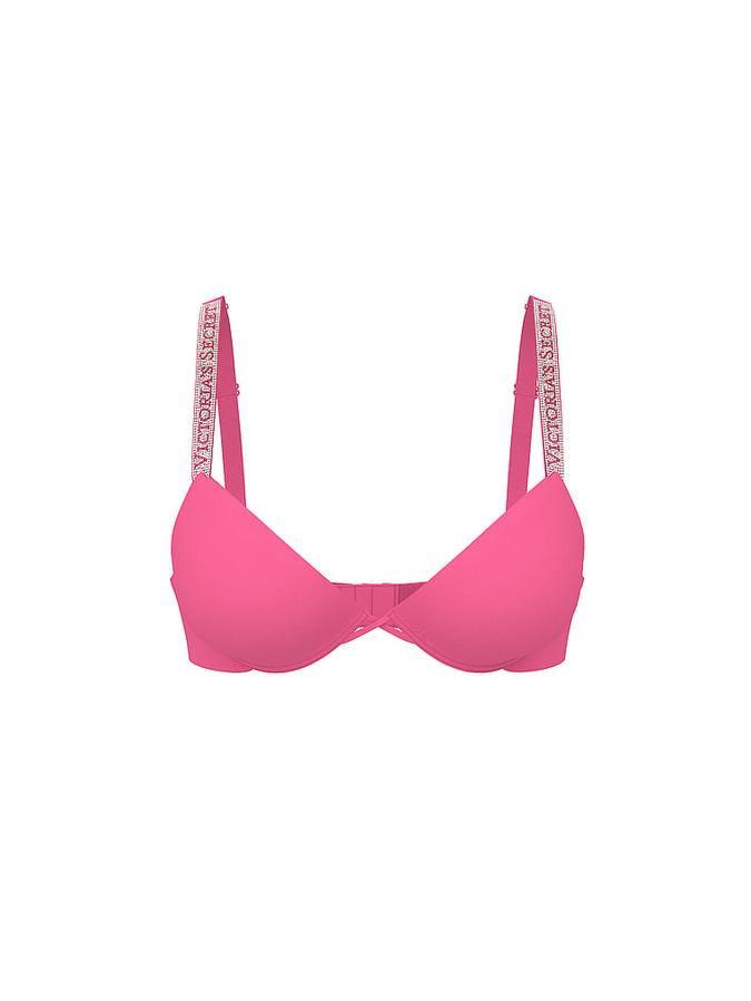 Logo Shine Strap Lightly Lined Low-Cut Demi Bra image number 2
