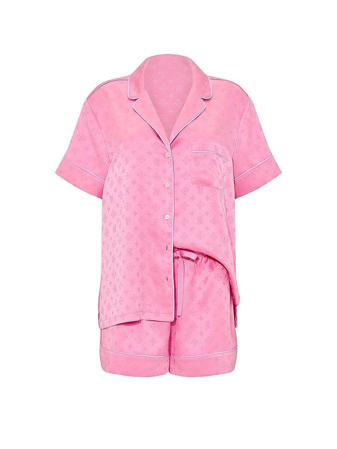 Signature Satin Short Pajama Set image number 2