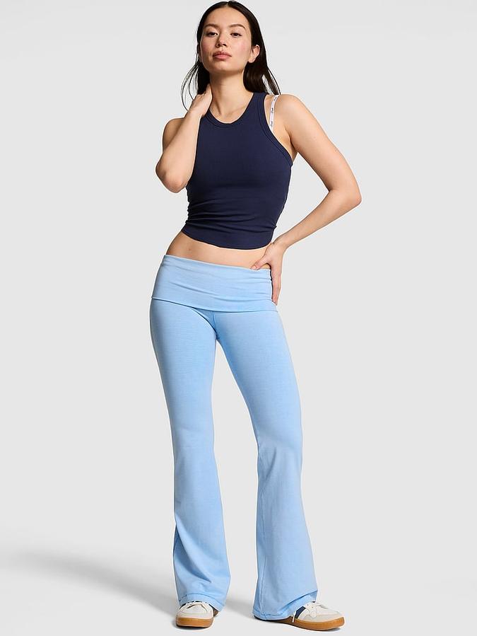 All-Day Cotton&trade; Foldover Flare Leggings