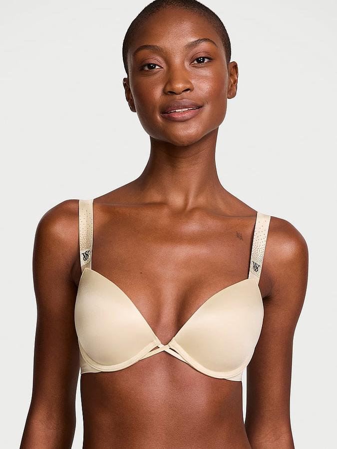 Scattered Shine Strap Push-Up Bra image number 0