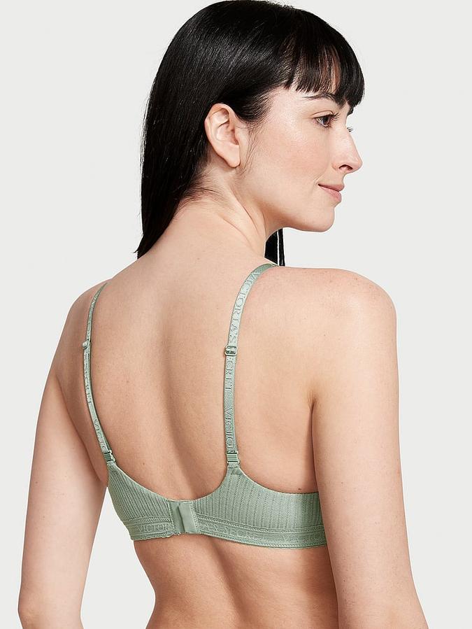 Lightly Lined Pointelle Wireless Bra image number 1