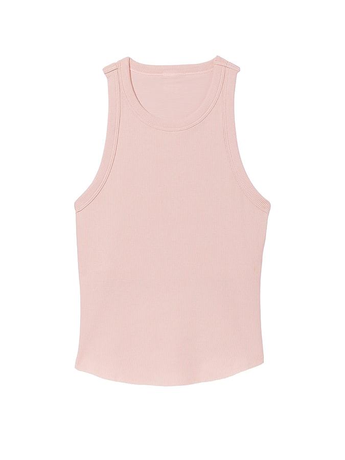 High-Neck Ribbed Tank image number 2