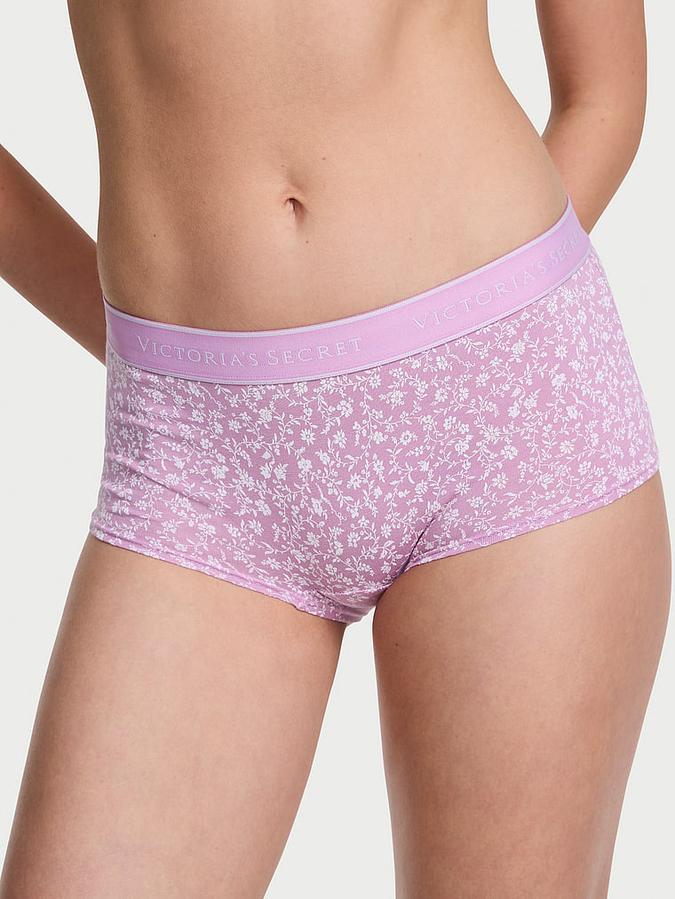 Logo Cotton Boyshort Panty image number 0