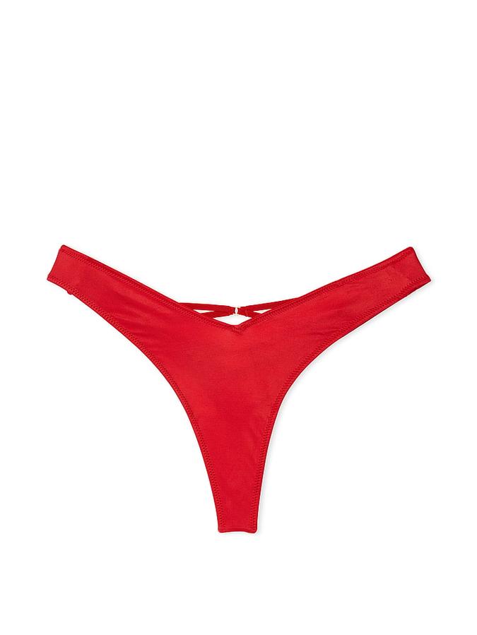 Strappy-Back High-Leg Thong Panty image number 1