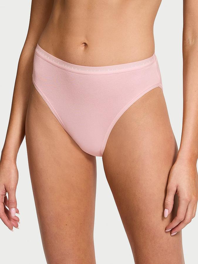 Stretch Cotton High-Leg Brief Panty image number 0