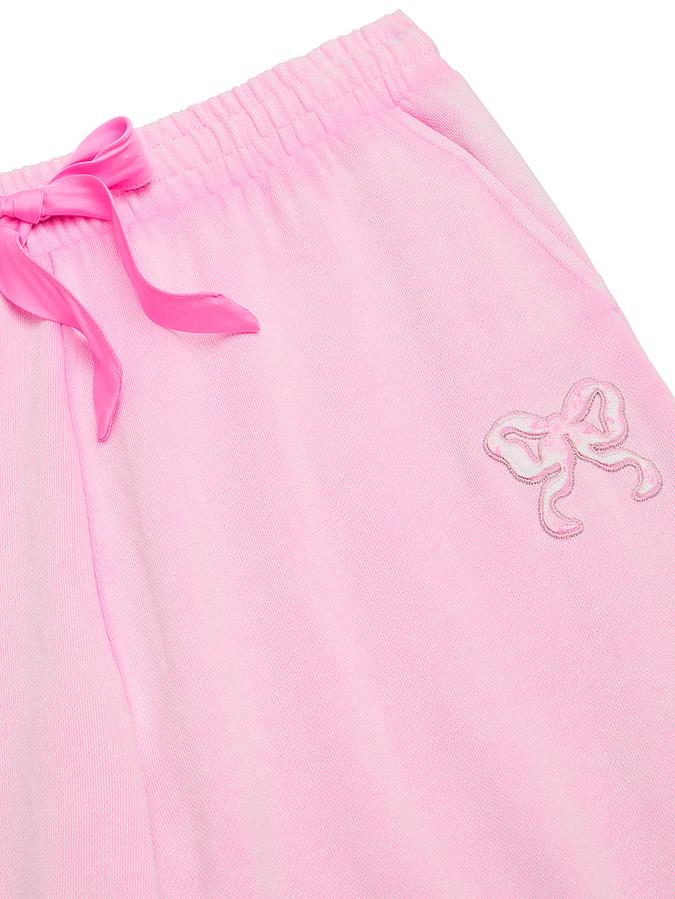 PINK x LoveShackFancy Wide-Leg Sweatpants image number 3