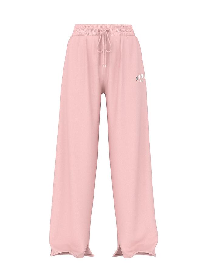 Ivy Fleece Wide-Leg Split-Hem Sweatpants image number 2