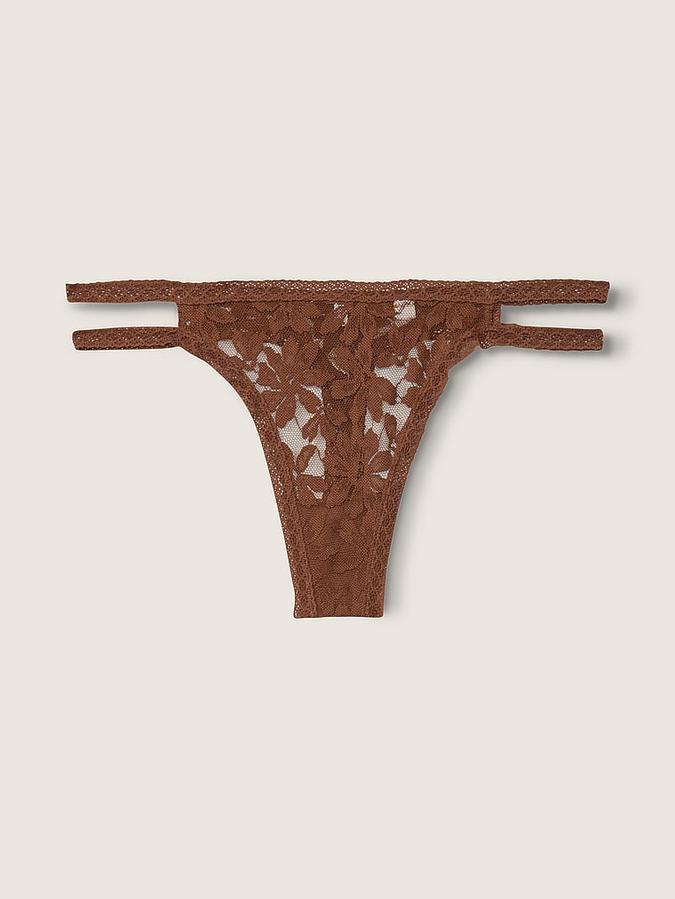  Lace Strappy Thong Panty image number 1