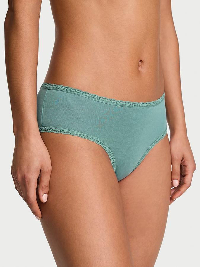 Cotton Lace-Waist Cheeky Panty