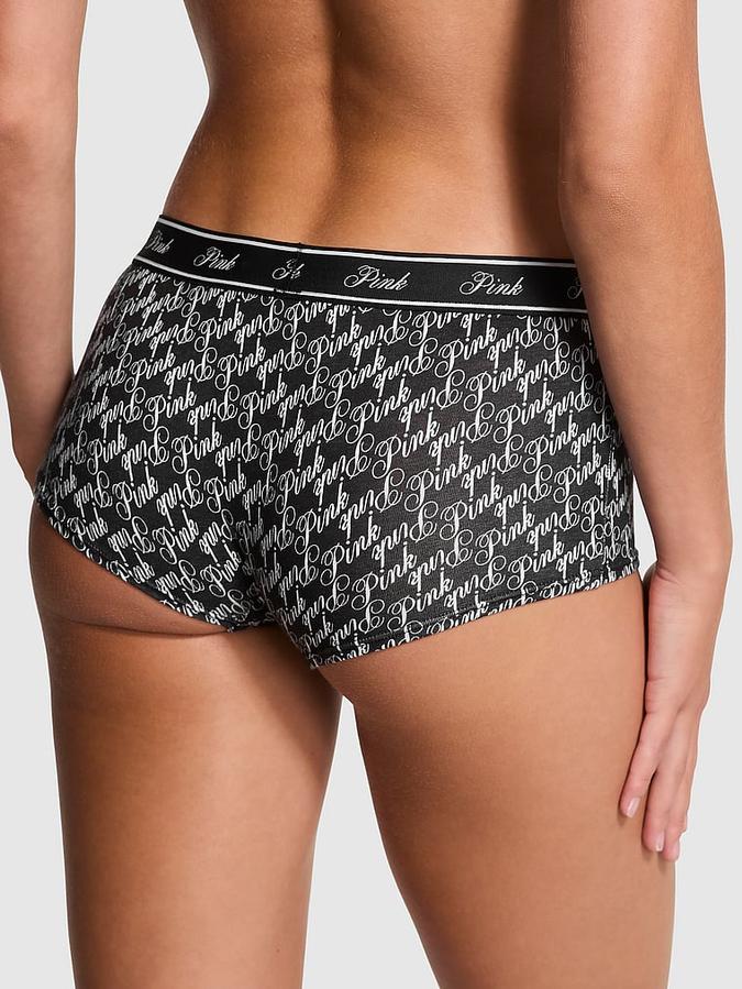 Logo Cotton Boyshort Panty image number 1