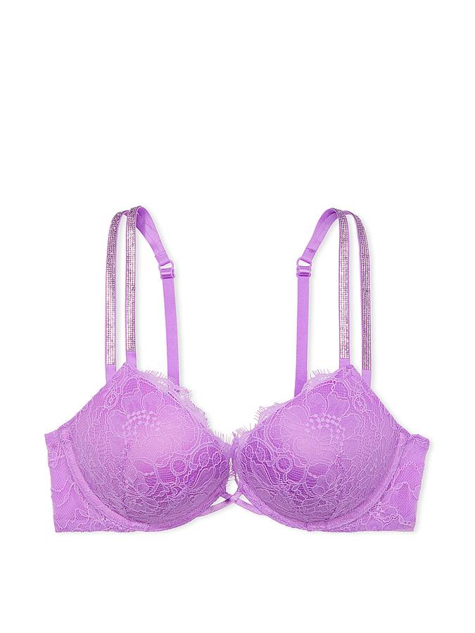 Bombshell Add-2-Cups Shine Strap Lace Push-Up Bra image number 2
