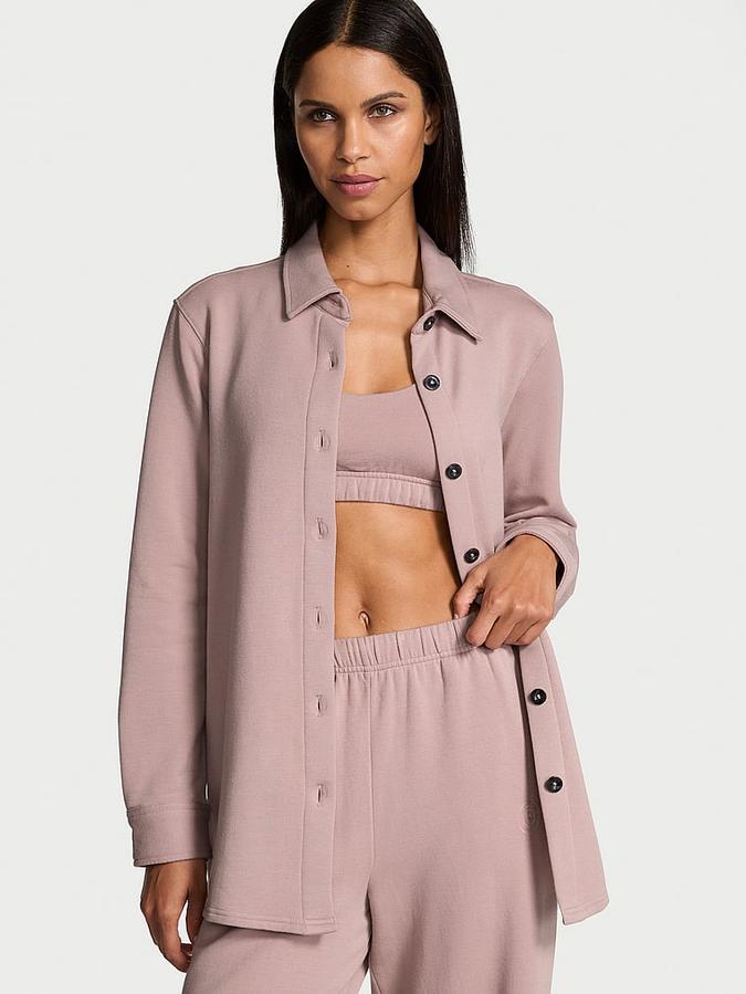 Brushed Modal Fleece Oversized Shirt image number 0