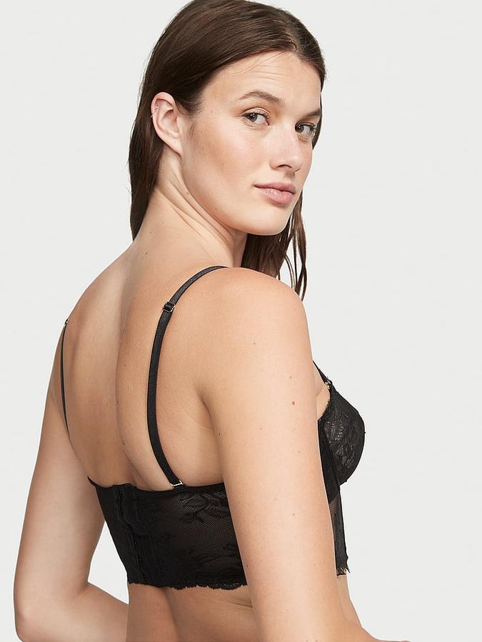 VS Archives Rose Lace Bra Top image number 1