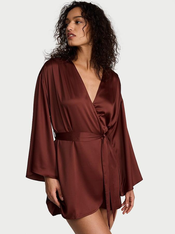 Satin Short Robe