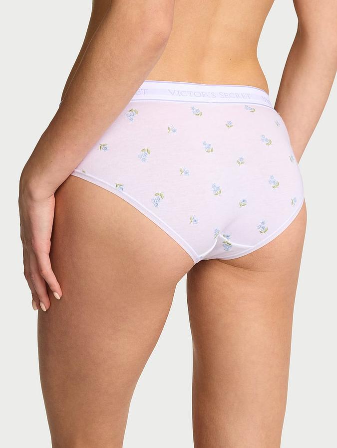 Logo Cotton Embroidered Hiphugger Panty