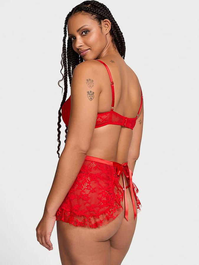 Twinkle Wicked Unlined Lace Apron Set image number 1