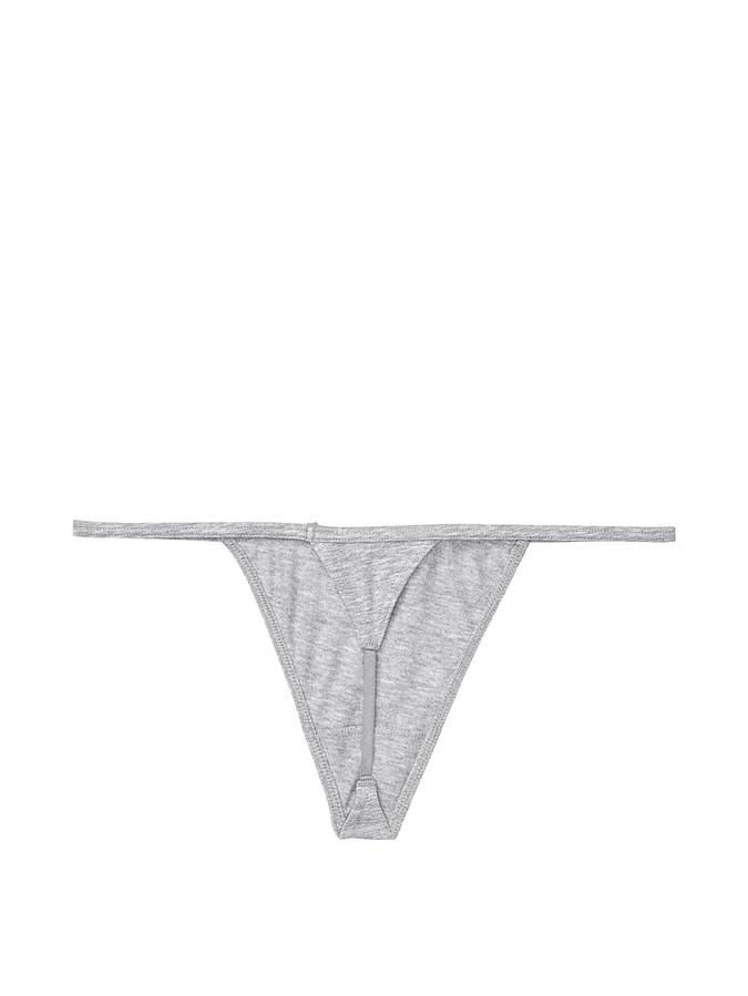 Stretch Cotton V-String Panty image number 2