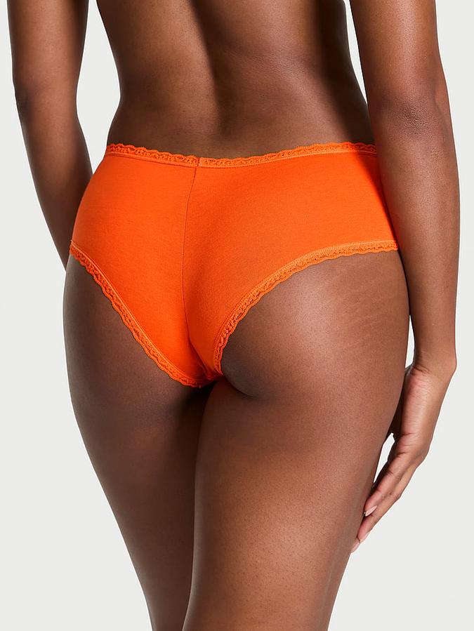 Cotton Lace-Waist Cheeky Panty image number 1