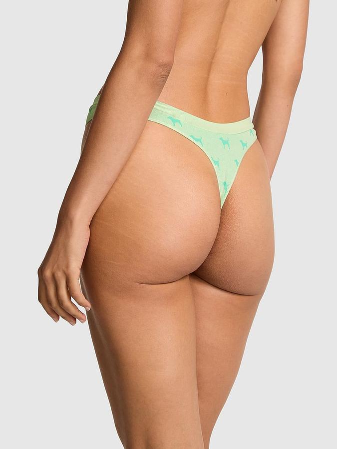 Seamless High-Leg Thong Panty