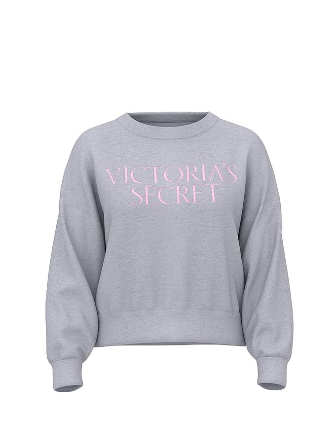 Off-Duty Terry Crop Crewneck Sweatshirt image number 2