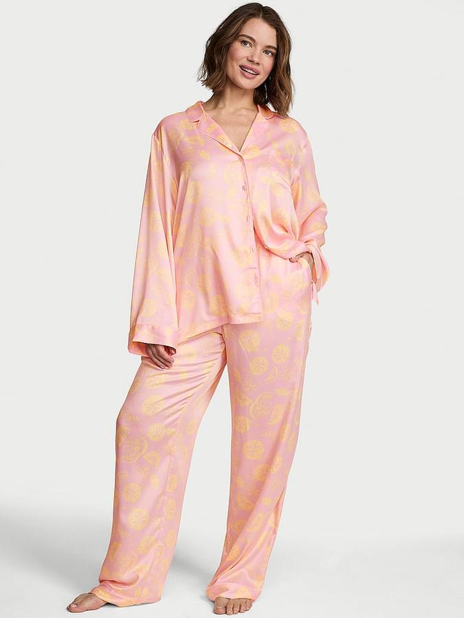 Signature Satin Long Pajama Set