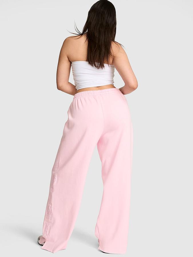 Campus Fleece&trade; Wide-Leg Split-Hem Sweatpants