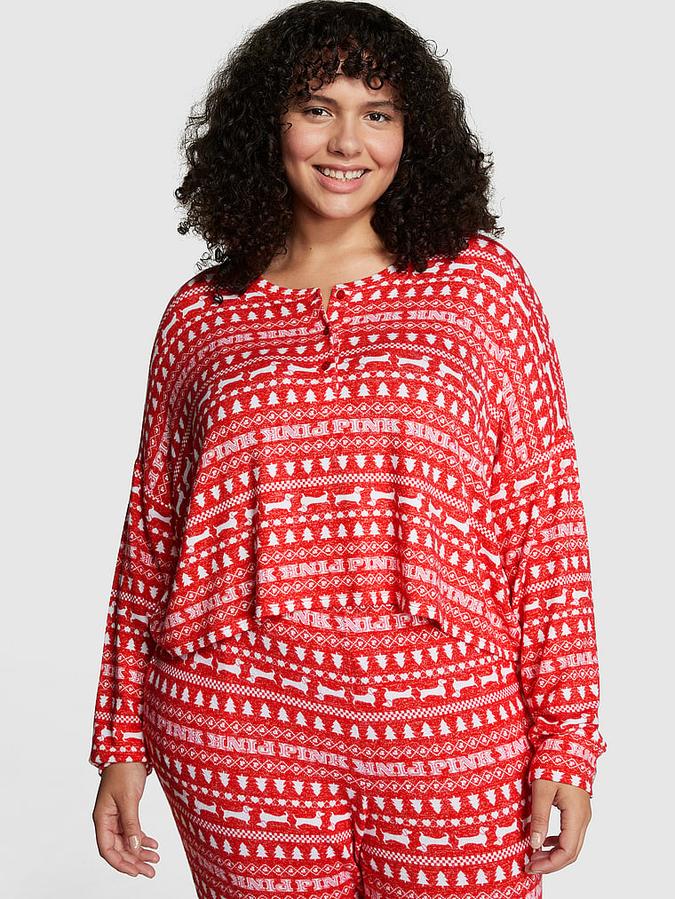 Cozy Long-Sleeve Sleep Shirt image number 0