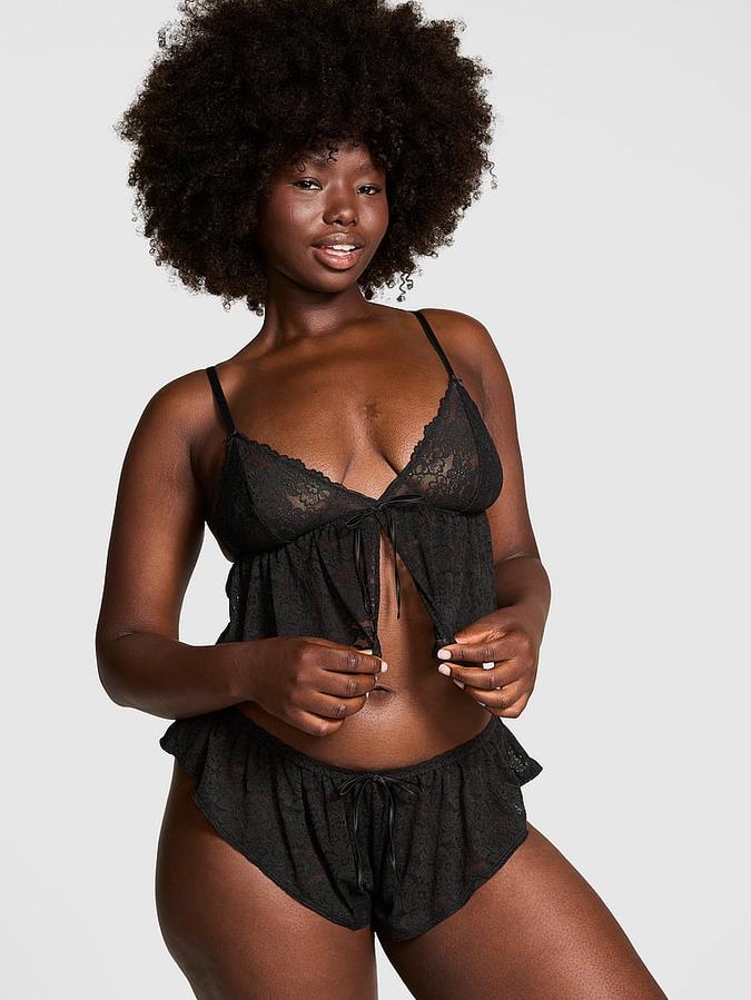 Wink Lace Cami & Flutter Short Set image number 3