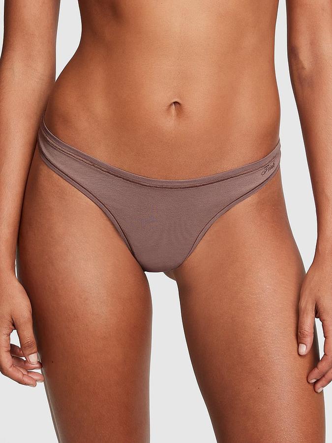Cotton Thong Panty image number 0
