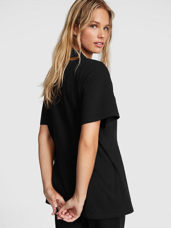 Oversized Short-Sleeve Campus T-Shirt