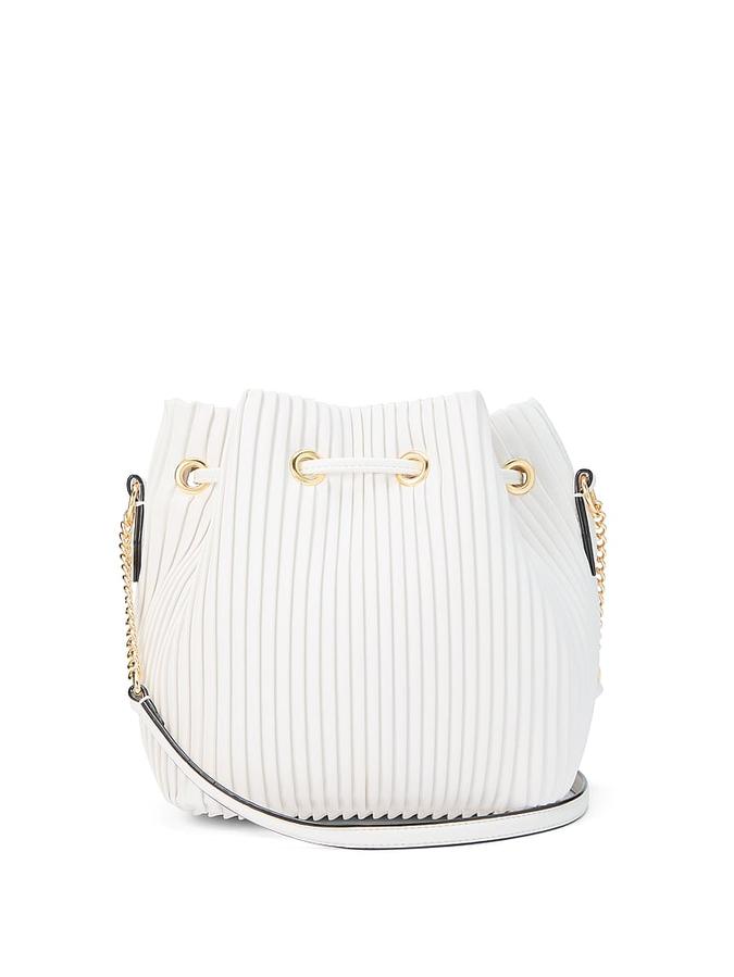 The Victoria Mini Bucket Bag Coconut White