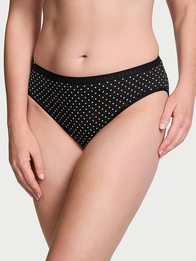 Stretch Cotton High-Leg Brief Panty image number 0