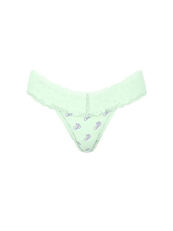 PINK Wink&trade; Lace-Trim Thong Panty image number 2
