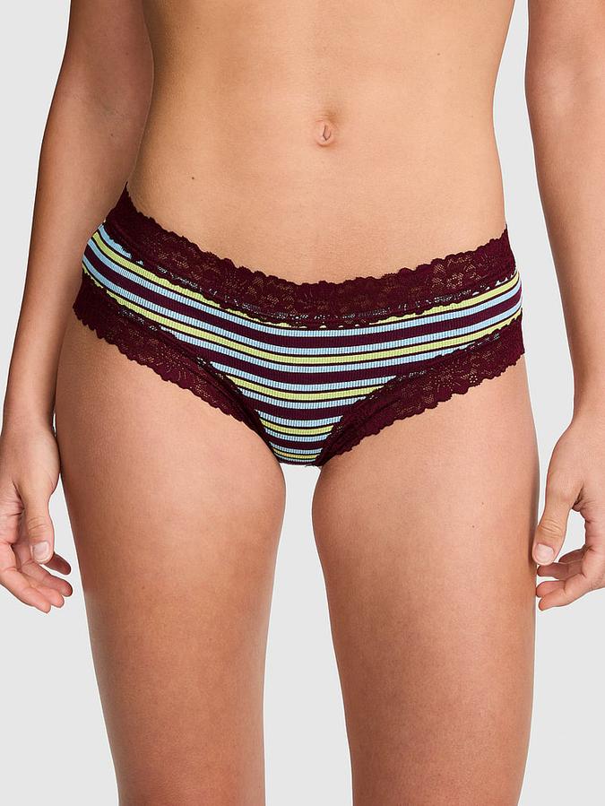 PINK Wink? Lace-Trim Cheeky Panty